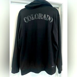 MLB Colorado Rockies Dri-Fit Zip-Front Hoodie